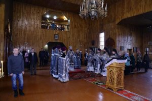 Литургия Преждеосвященных Даров в храме Покрова Божией Матери города Усть-Каменогорска