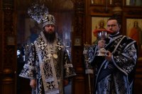 20-Литургия Преждеосвященных Даров в храме Покрова Божией Матери города Усть-Каменогорска
