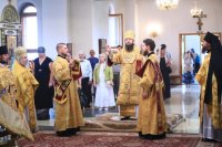 7-В Неделю всех святых Церкви Русской епископ Амфилохий совершил Божественную Литургию в главном храме Рудного Алтая