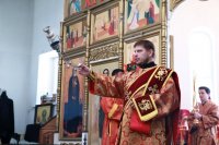 14-Божественная Литургия пасхальным чином в Свято-Зиновьевском храме Усть-Каменогорска