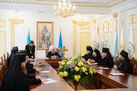 27-Епископ Амфилохий принял участие в заседании Синода Митрополичьего округа Русской Православной Церкви в Республике Казахстан