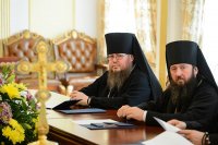29-Епископ Амфилохий принял участие в заседании Синода Митрополичьего округа Русской Православной Церкви в Республике Казахстан