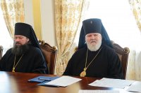 31-Епископ Амфилохий принял участие в заседании Синода Митрополичьего округа Русской Православной Церкви в Республике Казахстан