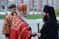 2-В Светлый Четверг епископ Амфилохий совершил Божественную Литургию в кафедральном соборе столицы Рудного Алтая