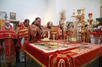 30-В Светлый Четверг епископ Амфилохий совершил Божественную Литургию в кафедральном соборе столицы Рудного Алтая