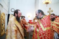 33-В Светлый Четверг епископ Амфилохий совершил Божественную Литургию в кафедральном соборе столицы Рудного Алтая