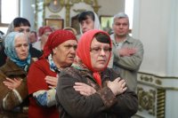 38-В Светлый Четверг епископ Амфилохий совершил Божественную Литургию в кафедральном соборе столицы Рудного Алтая