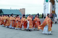 42-В Светлый Четверг епископ Амфилохий совершил Божественную Литургию в кафедральном соборе столицы Рудного Алтая