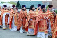 43-В Светлый Четверг епископ Амфилохий совершил Божественную Литургию в кафедральном соборе столицы Рудного Алтая