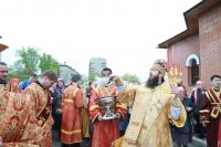 50-В Светлый Четверг епископ Амфилохий совершил Божественную Литургию в кафедральном соборе столицы Рудного Алтая