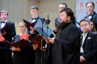4-Епископ Амфилохий посетил заключительный гала-концерт I Всеказахстанского фестиваля "Пасхальная Песнь"