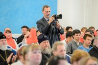 24-Епископ Амфилохий посетил заключительный гала-концерт I Всеказахстанского фестиваля "Пасхальная Песнь"