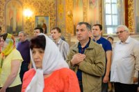 10-В Неделю "о Слепом" Преосвященнейший епископ Амфилохий сослужил Главе Казахстанского Митрополичьего округа в Успенском кафедральном соборе Астаны