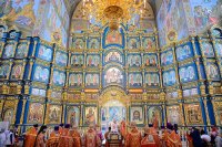 19-В Неделю "о Слепом" Преосвященнейший епископ Амфилохий сослужил Главе Казахстанского Митрополичьего округа в Успенском кафедральном соборе Астаны