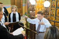 32-В Неделю "о Слепом" Преосвященнейший епископ Амфилохий сослужил Главе Казахстанского Митрополичьего округа в Успенском кафедральном соборе Астаны