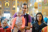 40-В Неделю "о Слепом" Преосвященнейший епископ Амфилохий сослужил Главе Казахстанского Митрополичьего округа в Успенском кафедральном соборе Астаны