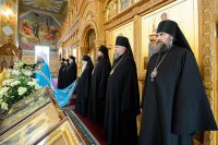 43-Управляющий Усть-Каменогорской епархией принял участие в духовных торжествах в день памяти благоверного великого князя Александра Невского в Алма-Ате