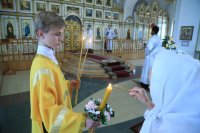 9-В канун праздника Вознесения Господня епископ Амфилохий совершил Всенощное бдение в главном храме Рудного Алтая