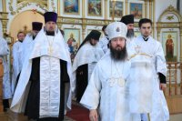 10-В канун праздника Вознесения Господня епископ Амфилохий совершил Всенощное бдение в главном храме Рудного Алтая