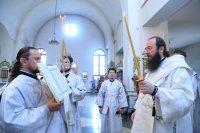 13-В канун праздника Вознесения Господня епископ Амфилохий совершил Всенощное бдение в главном храме Рудного Алтая