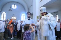 17-В канун праздника Вознесения Господня епископ Амфилохий совершил Всенощное бдение в главном храме Рудного Алтая