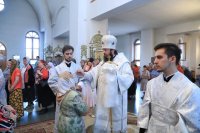 21-В канун праздника Вознесения Господня епископ Амфилохий совершил Всенощное бдение в главном храме Рудного Алтая