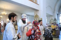 23-В канун праздника Вознесения Господня епископ Амфилохий совершил Всенощное бдение в главном храме Рудного Алтая