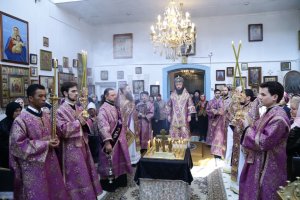 Божественная Литургия в Знаменско-Абалацком женском монастыре города Семипалатинска