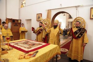 В Неделю 16-ю по Пятидесятнице епископ Амфилохий совершил Божественную литургию в главном храме Рудного Алтая