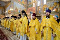 10-Епископ Амфилохий принял участие в торжествах по случаю дня тезоименитства митрополита Астанайского и Казахстанского Александра