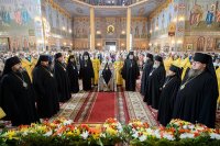 34-Епископ Амфилохий принял участие в торжествах по случаю дня тезоименитства митрополита Астанайского и Казахстанского Александра