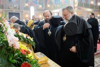 36-Епископ Амфилохий принял участие в торжествах по случаю дня тезоименитства митрополита Астанайского и Казахстанского Александра
