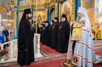 40-Епископ Амфилохий принял участие в торжествах по случаю дня тезоименитства митрополита Астанайского и Казахстанского Александра