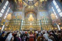 43-Епископ Амфилохий принял участие в торжествах по случаю дня тезоименитства митрополита Астанайского и Казахстанского Александра