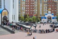 54-Епископ Амфилохий принял участие в торжествах по случаю дня тезоименитства митрополита Астанайского и Казахстанского Александра