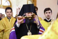4-В Прощеное воскресенье епископ Амфилохий совершил Литургию в Андреевском соборе Усть-Каменогорска