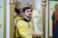 10-В Прощеное воскресенье епископ Амфилохий совершил Литургию в Андреевском соборе Усть-Каменогорска
