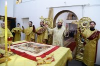 16-В Прощеное воскресенье епископ Амфилохий совершил Литургию в Андреевском соборе Усть-Каменогорска