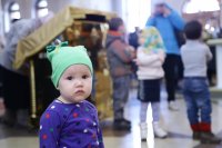 25-В Прощеное воскресенье епископ Амфилохий совершил Литургию в Андреевском соборе Усть-Каменогорска