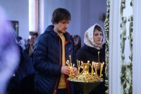 30-В Прощеное воскресенье епископ Амфилохий совершил Литургию в Андреевском соборе Усть-Каменогорска