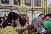 34-В Прощеное воскресенье епископ Амфилохий совершил Литургию в Андреевском соборе Усть-Каменогорска