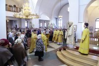37-В Прощеное воскресенье епископ Амфилохий совершил Литургию в Андреевском соборе Усть-Каменогорска