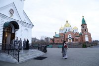 9-Литургия Преждеосвященных Даров  в Свято-Троицком крепостном соборе  города Усть-Каменогорска