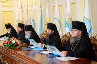 16-Управляющий Усть-Каменогорской епархией принял участие в заседании Синода Митрополичьего округа Русской Православной Церкви в столице Казахстана