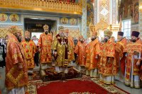 11-Управляющий Усть-Каменогорской и Семипалатинской епархией епископ Амфилохий принял участие в духовных торжествах по случаю принесения чудотворной Казанской иконы Божией Матери в южную столицу Казахстана