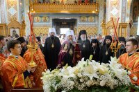 34-Управляющий Усть-Каменогорской и Семипалатинской епархией епископ Амфилохий принял участие в духовных торжествах по случаю принесения чудотворной Казанской иконы Божией Матери в южную столицу Казахстана