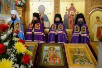 21-Епископ Амфилохий принял участие во встрече великой святыни Православия - чудотворной Казанской иконы Божией Матери