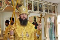 16-В Неделю 17-ю по Пятидесятнице епископ Амфилохий совершил Божественную Литургию в Покровском храме села Верх-Уба