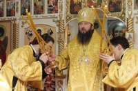 30-В Неделю 17-ю по Пятидесятнице епископ Амфилохий совершил Божественную Литургию в Покровском храме села Верх-Уба