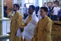 6-В Неделю 4-ю по Пятидесятнице Преосвященнейший епископ Амфилохий совершил Божественную Литургию в главном храме Рудного Алтая